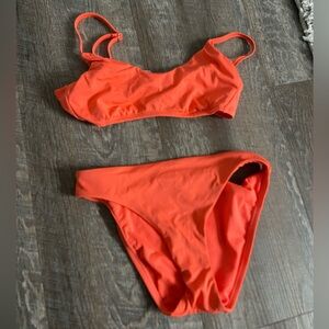 Shade and Shore, coral colored bikini, good condition, very minimal usage